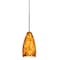 Besa Lighting Karli Cord Pendant, Amber Cloud, Bronze Finish, 1x50W Halogen 1XT-719818-BR - alternate 1